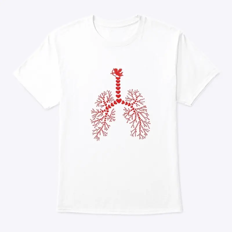 Cupid Lung Tee White