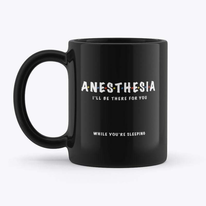 FRIENDS theme anesthesia mug BLACK 2021