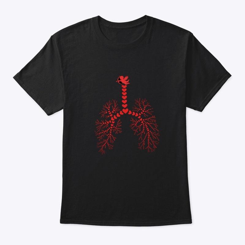 Cupid Lung Tee Black